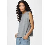 Pieces - Top grigio chiaro mélange S