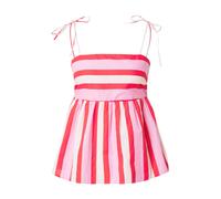 PIECES Top 'PCAmina' rosa / rosso sangue / bianco Donna PIECES S rosa / rosso sangue / bianco
