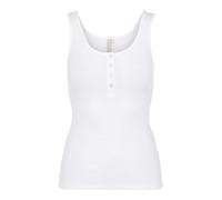 PIECES Top 'Kitte' bianco, Taglia S