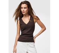Pieces - Top senza maniche color hot fudge-Marrone XS