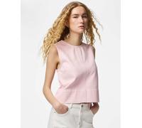Pieces - Top senza maniche color rosa spalmato M