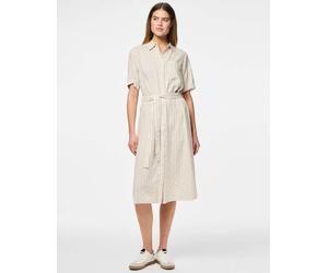 Pieces - Vestito camicia color betulla 3-Neutro M
