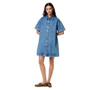 Pieces Vestito Corto A Maniche Corte Sky A-shape Denim