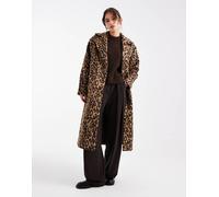 Pieces - Vestito lungo elegante leopardato-Multicolore XS