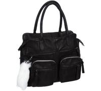 PIECES VUI Leather Bag 17042324, Borsa a Spalla Donna, 37x32x11 cm (L x A XP)