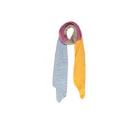 Pieces Yellow Recycled Polyester Scarf - One Size