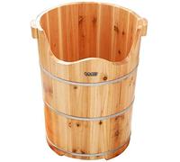 Piede di legno del piede spa per la casa Sottolinea del bacino, secchio di lavaggio del piede in legno, vasca per il piede di sauna, barile per bagni del piede di cedro, calavoro del dolore per leva
