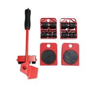 Piede di Porco per Mobili Set multiuso for il trasporto di mobili: 2/4/5 rulli resistenti for uno spostamento e un sollevamento senza sforzo(5Pcs-Set)