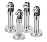 Piede di Supporto per Divisorio per WC 4 pezzi accessori for partizioni for bagno supporto for piedi for WC fornitura staffa for bagno pubblico bidet portatile in acciaio inossidabile