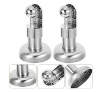 Piede di Supporto per Divisorio per WC Piedini di supporto for piedi divisori for bagno in acciaio inossidabile da 4 pezzi for cabine WC Apparecchio hardware for bagni pubblici(14X6X6CM)