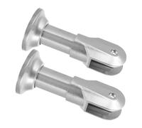 Piede di Supporto per Divisorio per WC Piedini divisori for bagno in acciaio inossidabile da 2 pezzi Staffa di supporto for divisorio for WC resistente all'usura antiscivolo Bagno pubblico