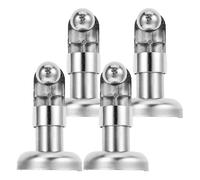 Piede di Supporto per Divisorio per WC Staffa hardware di supporto hardware for divisorio for WC resistente, piedino for WC in acciaio inossidabile, 4 pezzi