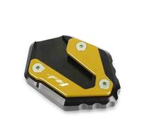 Piede di supporto Supporto Per Cavalletto Laterale Per Moto Per Yamaha FZ-1 FZ1 FZ-1 2006-2015. Supporto Per Cavalletto Laterale. piastra di estensione(Oro)