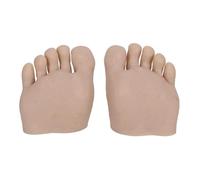 Piede falso modello in silicone pratica piede flessibile mobile falso piede manicure strumento per la pratica delle unghie protesi in silicone