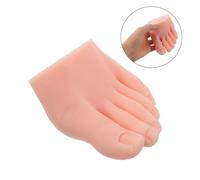 Piede finto in silicone per esercitarsi con le unghie, per esercitarsi