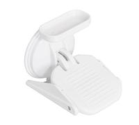 Piede for doccia for doccia Fiorky Pedicure Non slip Piede Reste Restro con ventosa for il bagno (bianco)