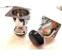 Piede in Acciaio Cromato per Mobili Cucina Regolabile mm. 100x60 Pz. 4 VITEL