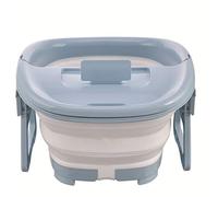 Piede pieghevole Secchio per massaggio con schiuma Secchio per ammollo dei piedi Secchio per pediluvio in plastica per uso domestico Sauna Vasca da bagno Pedicure Secchio per acqua da bagno
