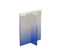 Piede Tavolo in T Trasparente Resistente, Piedi Acrilici a Colore Degradato, Supporti Solidali per Isola Cucina, Base per Tavolo da Pranzo a Forma di T Effetto Tavolo Flottante(Blue,400x720mm)