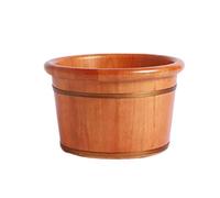 Piede Valotte in legno a barile Spa del piede Minote secchio, vasca da piede per i piedi in ammollo, bacino del piede per adulti, vasca da bagno per il bagno, secchio in legno per anni di amicizia