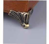 Piedi 4PCS Mobili Leg angolari in Lega di Zinco Home Improvement Antico Scatola di Legno Piedi di Piedino d'angolo Protector