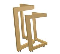 Piedi da tavolo, 2x gambe da pranzo industriale, gambe da tavolo per mobili in metallo nero pesante, gambe del tavolino, tavolino, tavolino, scrivania per computer, tavolo della sala riunioni
