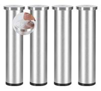 Piedi del divano, mobili per sostenere i piedi, Gambe for mobili da 4 pezzi Gambe for mobili Senza punzonatura Gambe for tavolini in vetro Piedini Diyniture Rialzi in metallo Autoadesivi, Gambe di sup