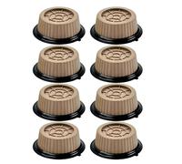 Piedi Della Lavatrice Antiscivolo Antivibrazione Cuscinetti di Rialzo Onda Tamburo Frigorifero Base Mute Umidità Staffe Rimovibili(Brown,8 pac)