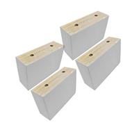 Piedi di divani a letti in legno per mobili a forma di gamba di divani a forma di gamba da 4, gambe di divano in legno piedi di sostituzione dei piedi, gambe per comò gambe (d-in una linea 10 cm)