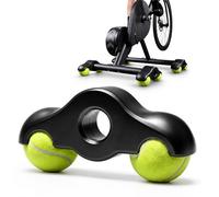 Piedi di piastra di ribaltamento,Portatile Wippplatten Trainer,Adattatore per piedi a dondolo per bicicletta all'interno,Piastre a dondolo con 2 palle di Tennis,Tennisballfüße für Wahoo Kickr Core 2