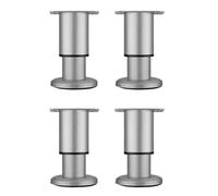 Piedi di supporto regolabili per divano da tavolo e tavolino da caffè con carico forte piedi di armadietti telescopici adatti per mobili grigio (8 12 cm) set di 4