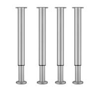 Piedi di supporto regolabili per mobili set di 4 gambe tavolo da cuscinetto a carico forte divano piedi tavolino mobile per tavolino i piedi idonei adatti a vari mobili grigio 42 72 cm