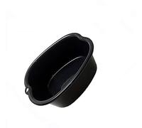 Piedi in plastica per vasca idromassaggio piede per pedicure, pedicure, vasca idromassaggio per piedi e piedi per ammollo piedi, unghie e caviglie, pedicure, robusta vasca portatile (nero)