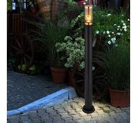 Piedi Lampada Stato Luce per Esterni E27 Nero Rauch Rame Acciaio Inox Lampione [EEK: Non valutato]