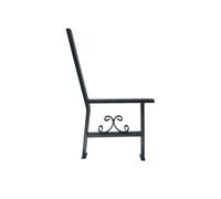 Piedi Per Panchina In Acciaio Neri MOSCA 2 Pezzi