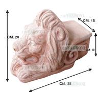 Piedi piedini testa leone grandi per vasi vaso ferma porta in terracotta rialzo