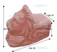 Piedi piedini testa leone grandi per vasi vaso ferma porta in terracotta rialzo