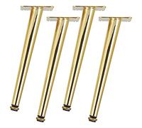 Piedi Regolabili Per Mobili, Obliquo Conico Piedini Per Mobili Gambe Di Ricambio In Ferro Regolabili Gambe Di Mobili In Metallo, Per Cabinet Divano Letto Tavolo,D'oro,Set Di 4(Size:50cm/20in)
