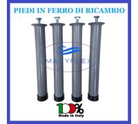 PIEDI ZAMPE GAMBE DI RICAMBIO IN FERRO METALLO PER RETE A MOLLE E A DOGHE