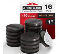 Piedini antiscivolo gomma X-PROTECTOR - Piedini di gomma adesivi 16 pz 25 mm - Premi gommini per sedia - Feltrini antiscivolo per mobili di alta qualità!