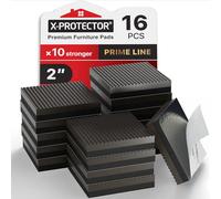 Piedini antiscivolo gomma X-PROTECTOR - Piedini di gomma adesivi 16 pz 50 mm - Premi gommini per sedia - Feltrini antiscivolo per mobili di alta qualità!