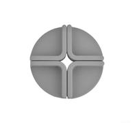 Piedini antiscivolo in silicone per taglieri, set da 8 pezzi, con struttura antiscivolo, materiale per uso alimentare, adatti per legno, plastica, vetro (grigio)