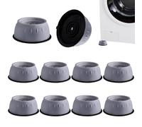 Piedini Antivibrazione Lavatrice Universali, 10 Pezzi Ammortizzatore Vibrazione per Lavatrice e Asciugatrice, Tappeto Lavatrice Antivibrazione, Piedini di Gomma Antivibranti e Antiscivolo