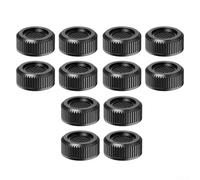 Piedini antivibrazione per lavatrice, supporti antiscivolo regolabili per frigorifero, livellatori in plastica ammortizzanti per elettrodomestici, nero, confezione da 4/8/12 (12)