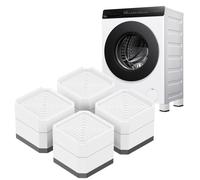 PIEDINI ANTIVIBRAZIONE UNIVERSALI RIALZO 7.2CM GOMMA ANTISCIVOLO IMPILABILI