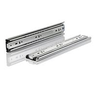 Piedini dei cassetti, Drawer runners,1 Pair Drawer Slides 3 Folds Side Mount Ball Bearing Rails Heavy Duty Full Extension Furniture Runner, Industrial Track Glides