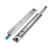 Piedini dei cassetti, Drawer runners,Full Extension Drawer Slides Ball Bearing Side Mount, Heavy Duty 3-Fold Drawer Runners Rails Track 485 Lb Load