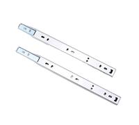 Piedini dei cassetti, Drawer runners,Metal Sliding Rails 2 Section Ball Bearing Drawer Slides, Side Mount Full Extension Two Way Slide Track Rail, Load Capacity 15kg, Set of 2