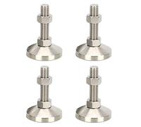 Piedini di livellamento Gamba A Vite di Livellamento del Filo M16, 4pcs Piedi Regolabili in Acciaio Inox 304 4pcs - 600 kg. capacità di Carico, for Macchina, Workbench, Mobili Pesanti (Color : Dia 80