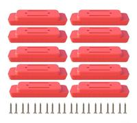 Piedini di montaggio costruiti per l'uso del sistema Packout con materiale ABS e precisione per consentire il montaggio del portautensili su unità mobili (10 pezzi)